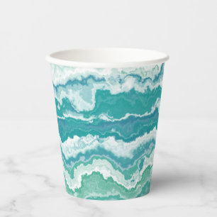marbled sea foam : paper cups