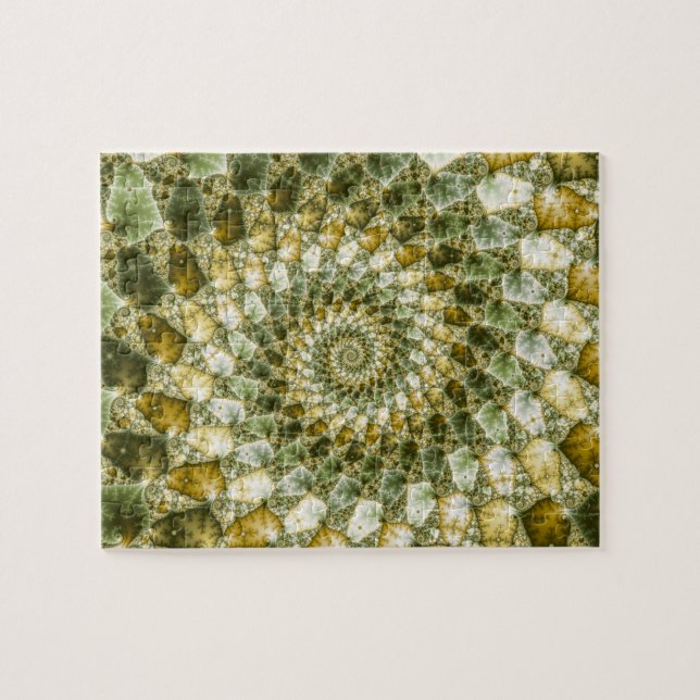 Marbled Shards - Mandelbrot Art Jigsaw Puzzle (Horizontal)