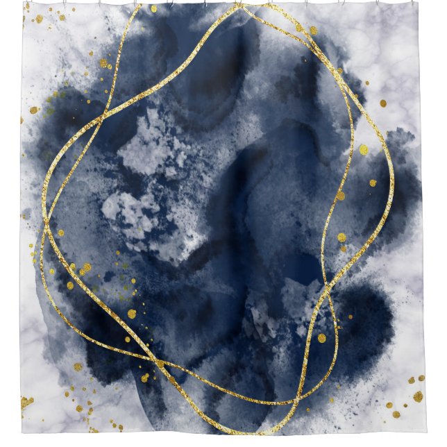 Marbled Shower Curtain (Front)