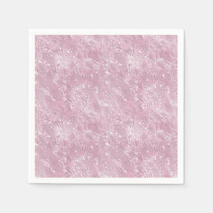 Marbled Silk Moire Pattern in Dusty Pink Napkin