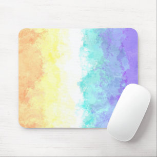 Marbled Swirly Boho Abstract Genderfaun Pride Flag Mouse Pad