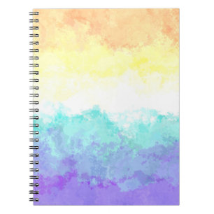 Marbled Swirly Boho Abstract Genderfaun Pride Flag Notebook