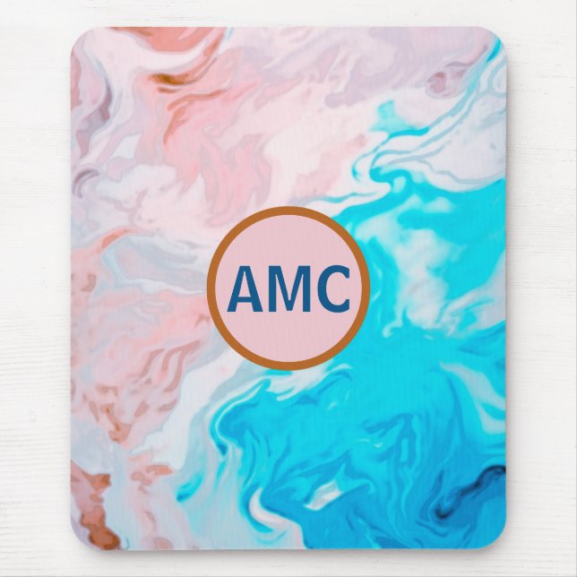 Marbled Wonder Mouse Pad (Front)