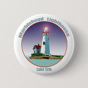 Marblehead Lighthouse 6 Cm Round Badge