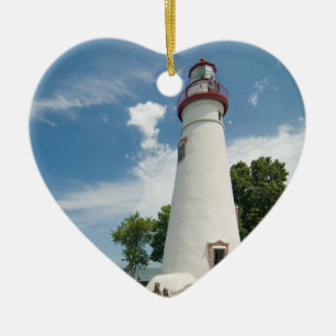 Marblehead Lighthouse Ceramic Tree Decoration