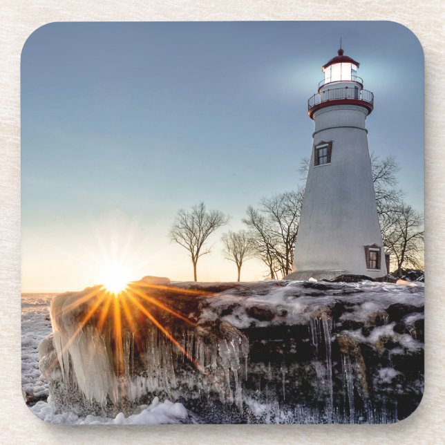 Marblehead Lighthouse Coaster (Front)