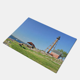 Marblehead Lighthouse, Massachusetts Door Mat