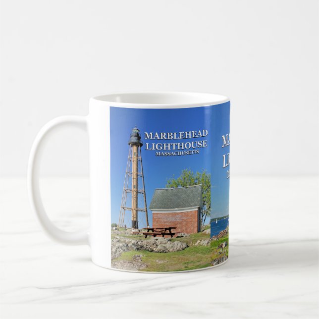 Marblehead Lighthouse, Massachusetts Mug (Left)