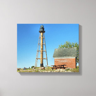 Marblehead Lighthouse Massachusetts Wrapped Canvas