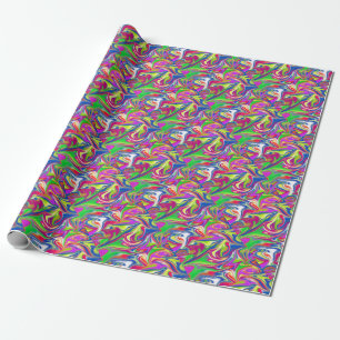 Marbleised Candy Liquid,_ Wrapping Paper