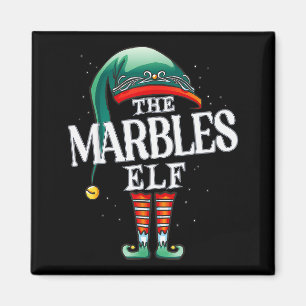 Marbles Elf Christmas Group Xmas Pajama Party  Magnet