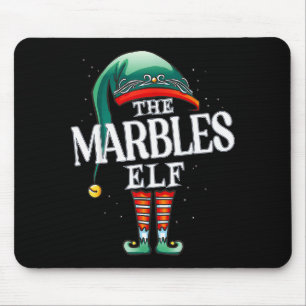 Marbles Elf Christmas Group Xmas Pajama Party  Mouse Pad