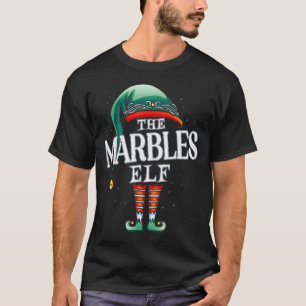 Marbles Elf Christmas Group Xmas Pajama Party T-Shirt