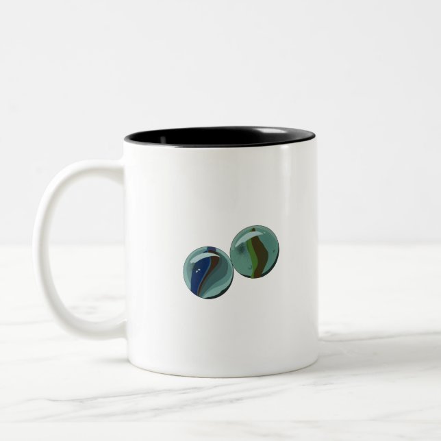 Marbles Taws Toy Two-Tone Coffee Mug (Left)