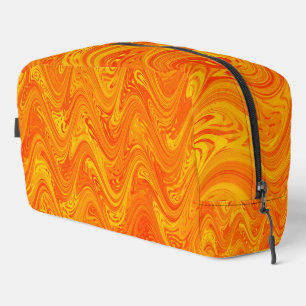 Marbling Orange Yellow Red Pattern Toiletry Bag