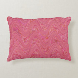 Marbling Pink Pattern Decorative Cushion