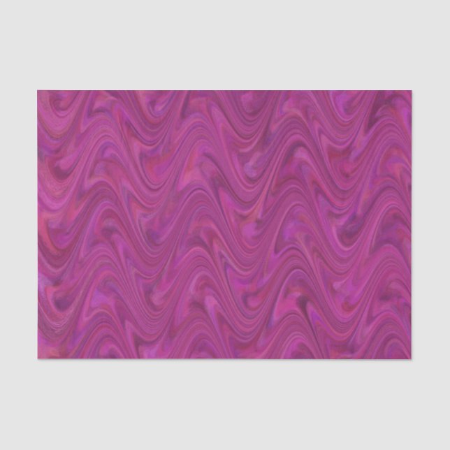 Marbling Purple Pink Pattern Tissue Paper (Front)