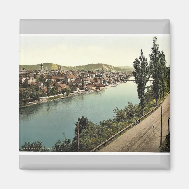 Marburg (i.e., Maribor), general view, Styria, Aus Magnet (Front)