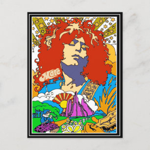 Marc Bolan Pop Art Holiday Postcard