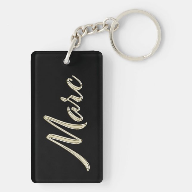 Marc Name whitegold key trailer Ring (Back)