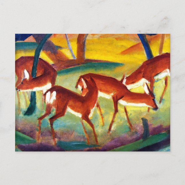 Marc - Red Deer I Postcard (Front)