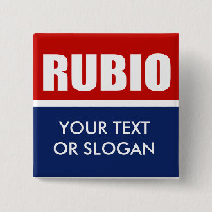 MARC RUBIO 2012 15 CM SQUARE BADGE