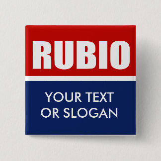 MARC RUBIO 2012 15 CM SQUARE BADGE