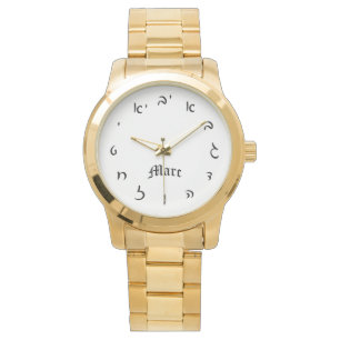 Marc Time - Hebrew Script Numerals Watch