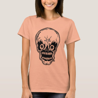 Marc Vachon Womens Mr Bones Head Burnout Tee