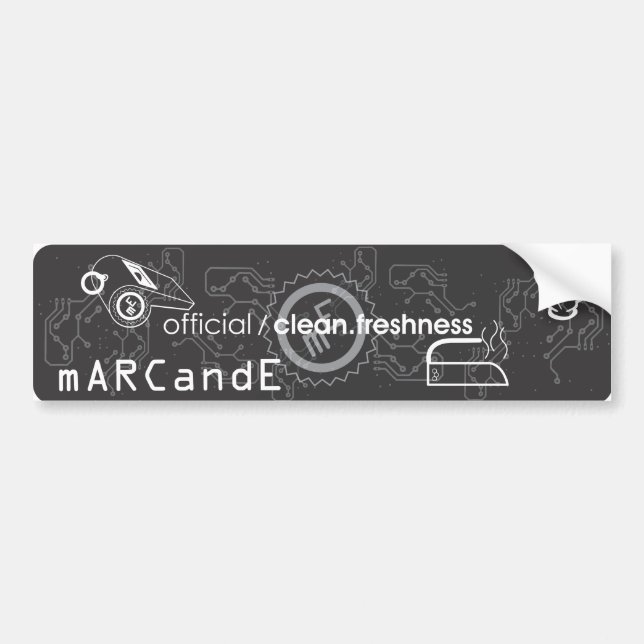 mARCandE bumper sticker (Front)