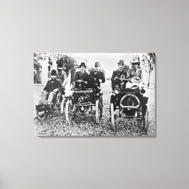 Marcel (d.1903) and Louis (1877-1944) Renault driv Canvas Print (Front)
