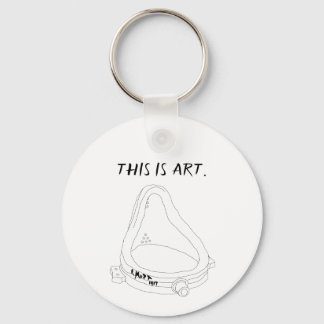 Marcel Duchamp's Fountain R.Mutt 1917 Key Ring