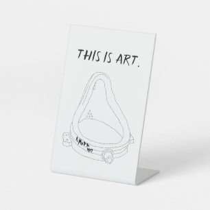 Marcel Duchamp's Fountain R.Mutt 1917 Pedestal Sign