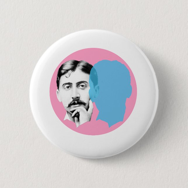 Marcel Proust 6 Cm Round Badge (Front)