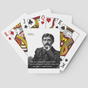Marcel Proust & Famous Quote Playing Cards