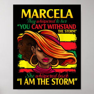 Marcela First Name Family Surname Black History Mo Poster