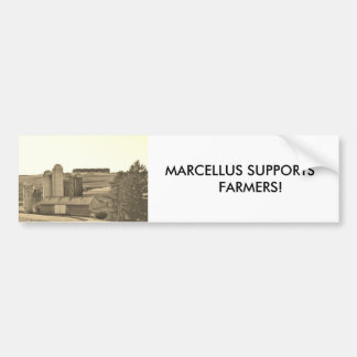 MARCELLUS SUPPORTS     FARMERS! BUMPER STICKER