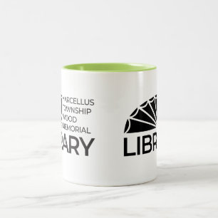 Marcellus Township Wood Memorial Library Coffee Mu Two-Tone Coffee Mug