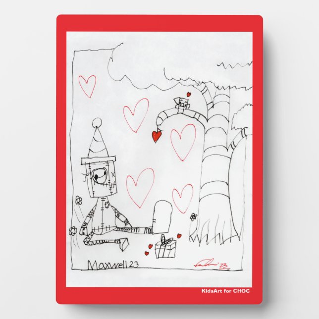 Marcenivo's Heart - KidsArt for CHOC Plaque (Front)