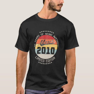 March 2010 12Th Birthday Gift 12 Years Being Aweso T-Shirt