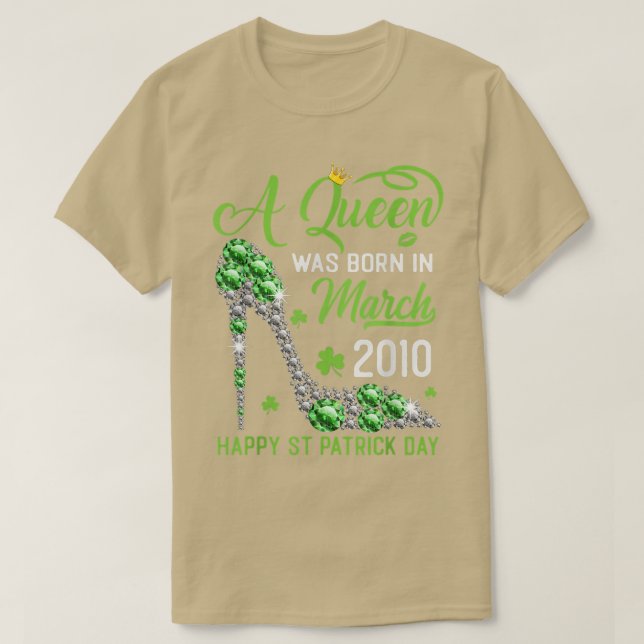 March 2010 13th Birthday Happy St Patrick's Day Sh T-Shirt (Design Front)