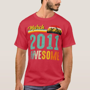 March 2011 Birthday Gift Shirt Vintage March 2011 