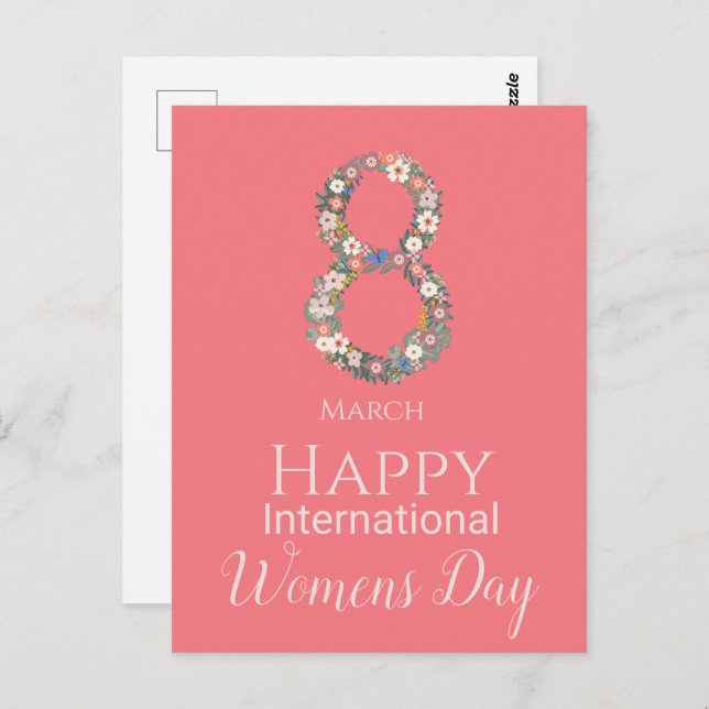 March 8 International Womens Day  Postcard (Front/Back)