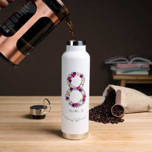 March 8th International Women's Day Celebration Water Bottle