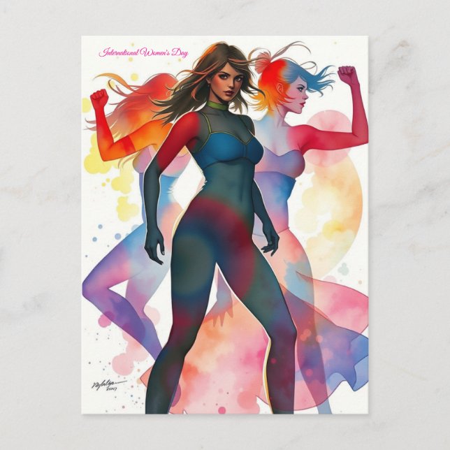 March 8th International Women's Day Postcard (Front)