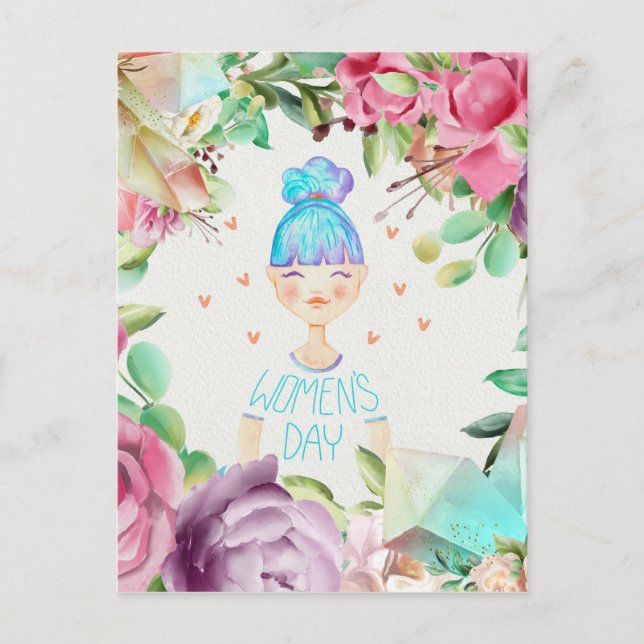 March 8th International Women's Day Postcard (Front)