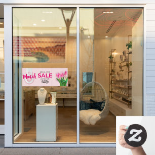 March 8th Women's Day Sale Pink Roses Business