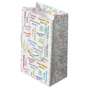 March, 9 Birthday Gift Bag