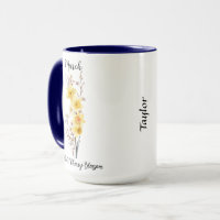 March Birth Flower Daffodil and Cherry Blossom