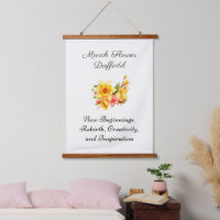 March Birth Month Flower Daffodil Birth Gift